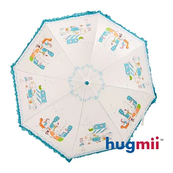 【Hugmii】童話系列花邊兒童雨傘_寶藍色