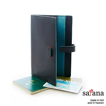 satana - 簡練護照套 -黑色