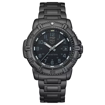 LUMINOX雷明時 7250系列鋼鍊腕錶-PVD黑/38mm