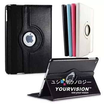 iPad Air 可旋轉多功能皮套(可喚醒、休眠)_黑