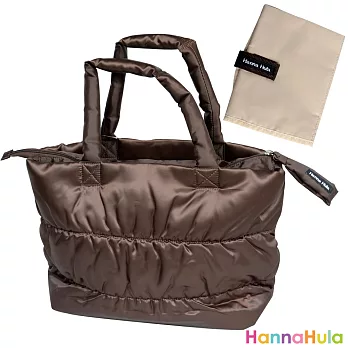 日本Hanna Hula-棉花糖媽媽包/空氣包-防潑水內襯(香檳棕)