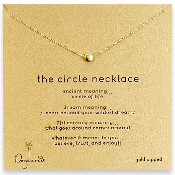 【Dogeared】美國品牌Reminder祈願K金項鍊~14K金優雅豆豆16吋