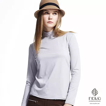 【NOYA】發熱保暖 Thermolite中空紗優雅素色女高領衫 (#32C20094)S中灰92