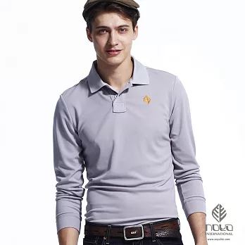 【NOYA】發熱保暖Thermolite繡花素色男POLO衫 (#31920087)M中灰92
