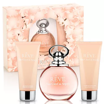 Van Cleef & Arpels 梵克雅寶 綺幻花語淡香精香氛組(淡香精100ml+身體乳100ml+沐浴精100ml)送收納包