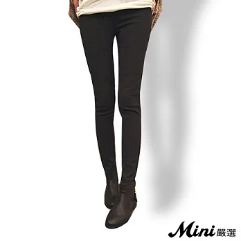 【HeHa】加絨加厚修身顯瘦小腳褲(共二色)-2XL(黑色)