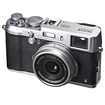 FUJIFILM X100S 經典復古23mm廣角定焦相機(中文平輸) - 加送相機清潔組+硬式保護貼黑色