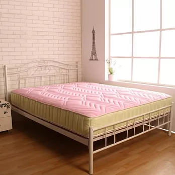 【契斯特】繽紛色彩雙色國民獨立筒床墊-雙人檸檬夾心