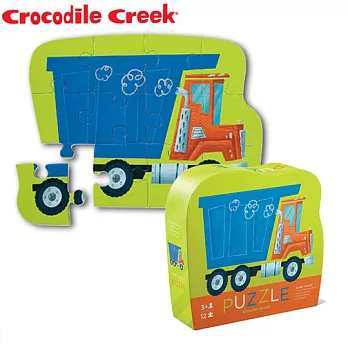 【美國Crocodile Creek】迷你造型拼圖系列-傾卸車