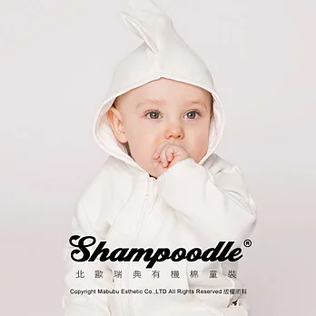 瑞典有機棉童裝Shampoodle雪白棉嬰兒睡袋60白色