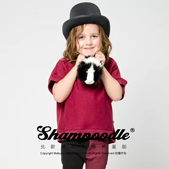 瑞典有機棉童裝Shampoodle內刷毛紫紅色上衣70紅色