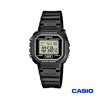 【CASIO卡西歐】復古風方形整點報時電子錶 LA-20WH-1A
