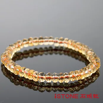石頭記 財星高照切刻黃水晶手鍊-10.28g黃水晶