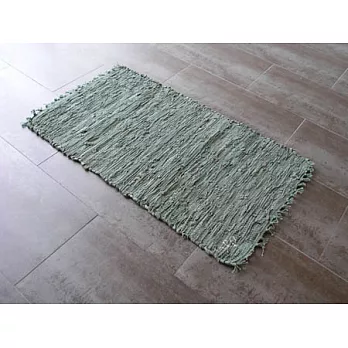 義大利 SENSATION 皮革編織地毯 50x90(cm)GREEN