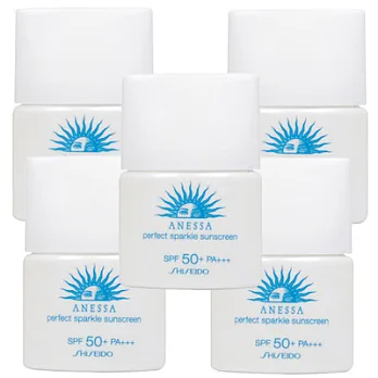 【即期品】資生堂 安耐曬珠光防曬露 SPF50+.PA+++(12ml)*5-2014.11