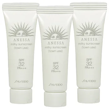 【即期品】資生堂 安耐曬都會防曬乳 SPF32.PA+++(12g)*3-2014.11