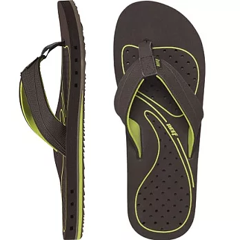 REEF中底排水快乾男款人字拖_咖啡/綠8咖啡/綠