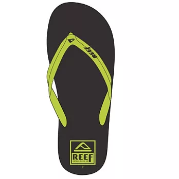 REEF舒適好穿多色男款人字拖_黑/綠11黑/綠