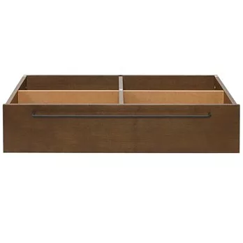 [MUJI 無印良品]白蠟木組合床台用/床下盒/棕色