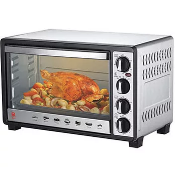 【晶工牌】30L 雙溫控不鏽鋼旋風烤箱 JK-7300