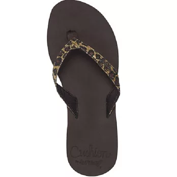 REEF印花亮粉動物紋舒適好穿女款人字拖_豹紋8豹紋