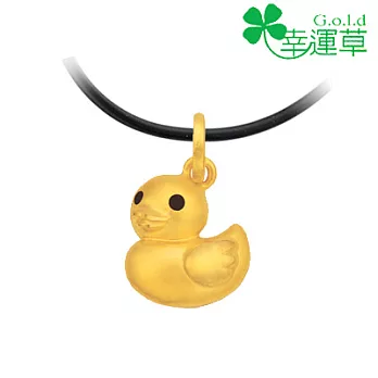 幸運草金飾 ♣幸運鴨ㄚ♣ 黃金墜子