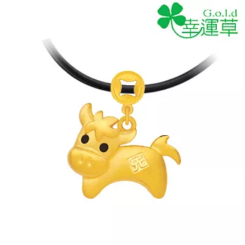 幸運草金飾 ♣駿馬♣ 十二生肖黃金墜