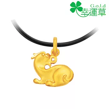 幸運草金飾 ♣聚財貔貅♣ 黃金墜子
