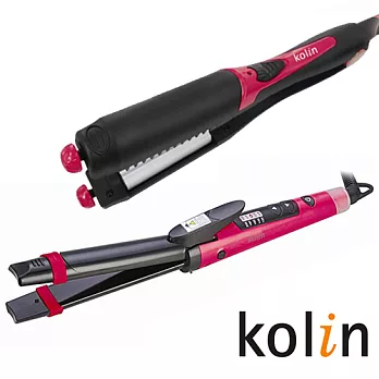 【歌林Kolin】溫控電棒捲+造型捲髪棒(KHR-R02+KHR-03)