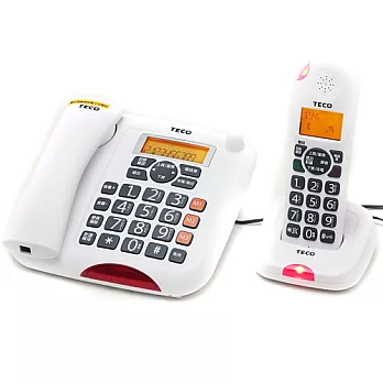 東元TECO-來電顯示數位無線親子電話-白(XYFXC07D-W)