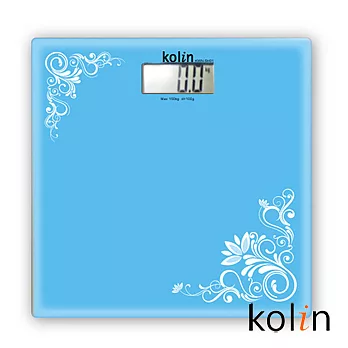 歌林Kolin-時尚玻璃電子秤-藍(KWN-SH01)