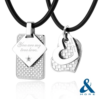 【&MORE】愛迪莫鈦鍺-MAGIC情人對鍊『愛情御守』幸福版請備註尺寸於地址後,謝謝