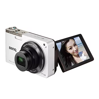 【BenQ】G2F 晚美自拍機(公司貨)+SDHC16G+專用電池+清潔組+保護貼+讀卡機+小腳架+原廠相機套白色