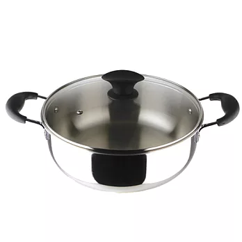 清水 鋼鋼好台製304不鏽鋼原味湯鍋 26cm