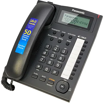 【Panasonic】多功能來電顯示有線電話(KX-TS880) 平行輸入經典黑