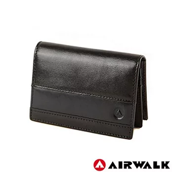 【美國 AIRWALK】時尚都會紳士名片夾(共三色)時尚黑