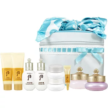 Whoo 后 拱辰享秘帖雪白超效保濕超值10件絲巾包組