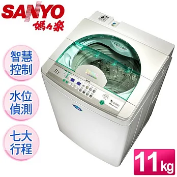 【SANYO台灣三洋】媽媽樂11kg。DD直流變頻不鏽鋼超音波洗衣機/SW-11DU5