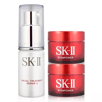 SK-II 青春精華露(15ml)+肌源新生活膚霜(15g)*2