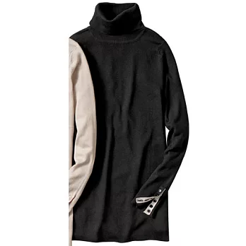 【cecile】親膚貼身高領上衣M定番黑