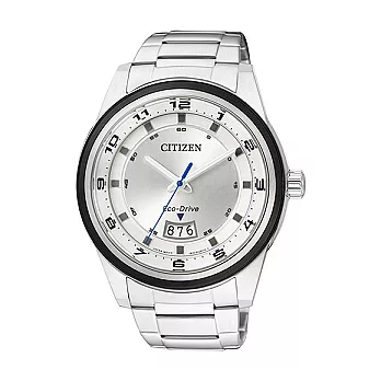 CITIZEN 冰雹狂飆時尚拉風光動能腕錶-銀-AW1274-63A