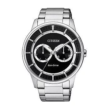 CITIZEN 簡約休憩新潮流光動能復古腕錶(銀)-BU4000-50E