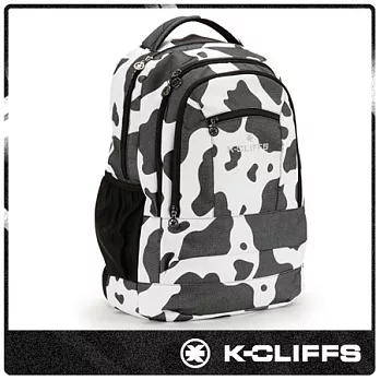 【美國K-CLIFFS】乳牛造型後背電腦包(17吋) _黑白