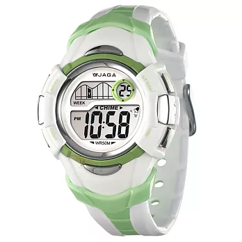 JAGA捷卡M628多功能防水運動電子錶(綠色)