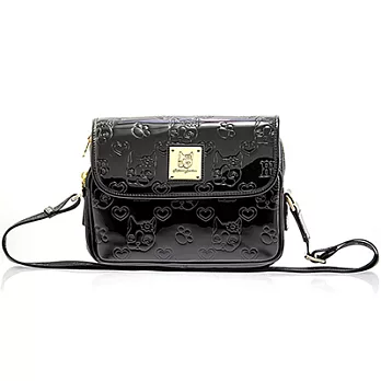 Rebecca Bonbon 日本狗頭包 - 掀蓋側背包經典黑印