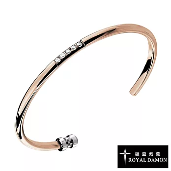 【Royal Damon羅亞戴蒙】『美麗越界 』手環(玫瑰金)S.