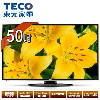 【東元TECO】50吋智慧聯網LED顯示器 +視訊盒/(TL5008TRE+TS1301TRA)