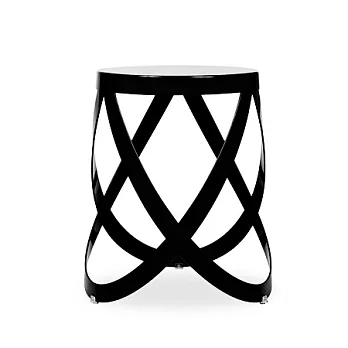 Cappellini Ribbon 飄然絲帶圓凳(黑)
