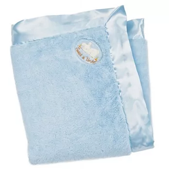 美國Bunnies By The Bay海灣兔,藍小兔雙面天鵝絨柔軟毯,“Furever” Blanket-Blue