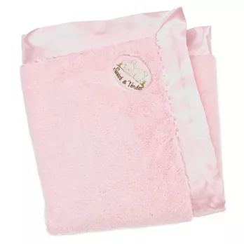 美國Bunnies By The Bay海灣兔,粉小兔雙面天鵝絨柔軟毯,“Furever” Blanket-Pink